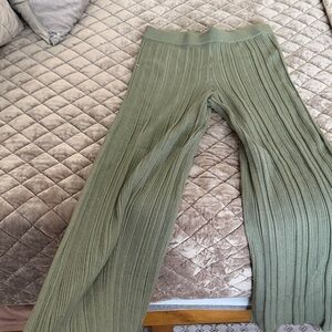 Green Ribbed Knit Pants by Aerie NWT
